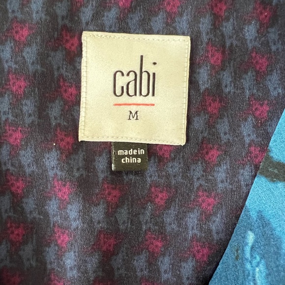 Womens CAbi Artist Med double strap long v neck tank blue teal purple orange red - Picture 4 of 5